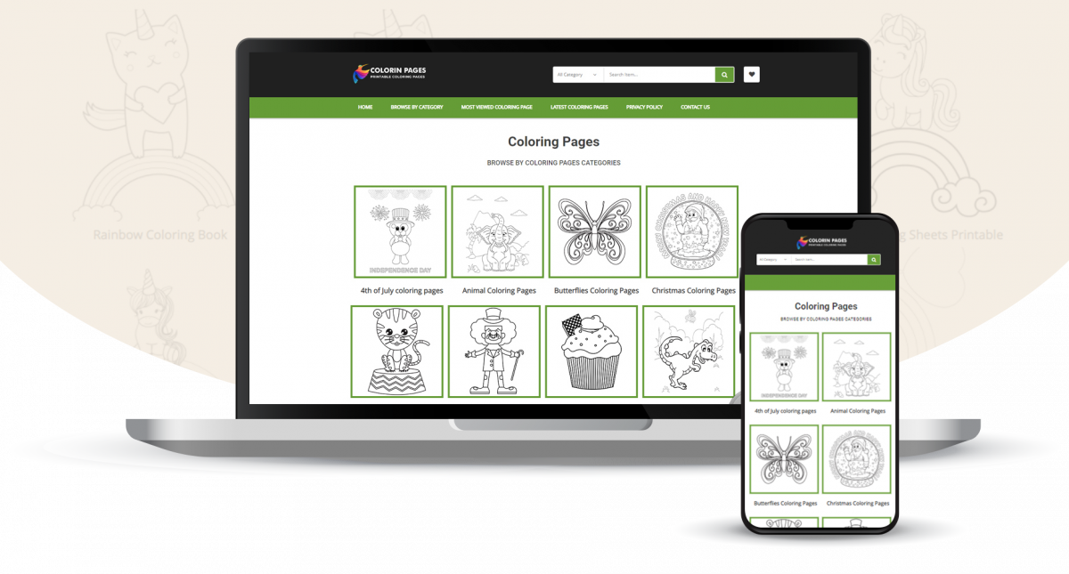 wordpress-online-coloring-website-for-kids-dexdel